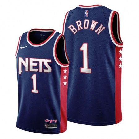 Maillot Basket Brooklyn Nets Bruce Brown 1 Nike 2021-22 City Edition Throwback 90s Swingman - Homme